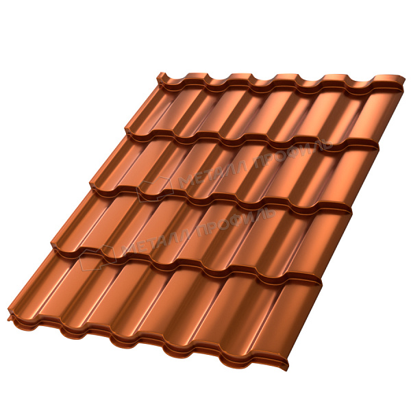 Металлочерепица Монтекристо 0.5 Agneta Copper