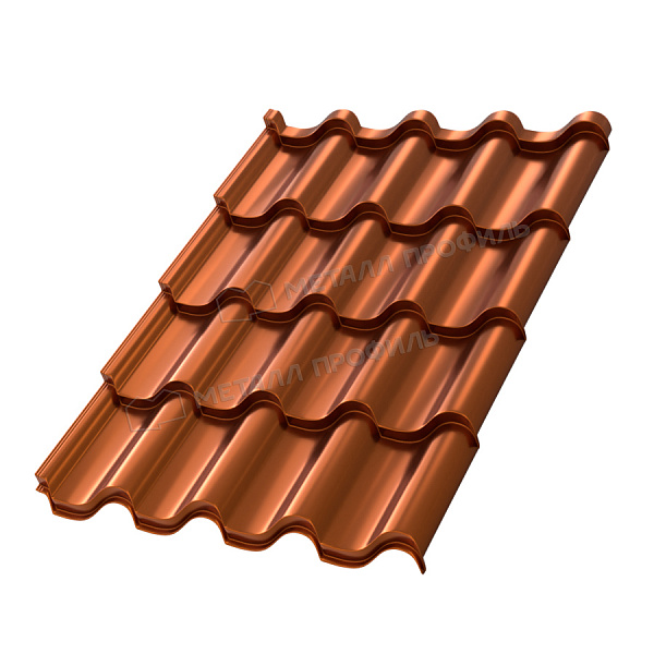 Металлочерепица Монтеросса 0.5 Agneta Copper