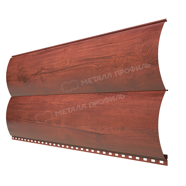 Металлосайдинг Блок Хаус Ecosteel 0.45 Античный Дуб